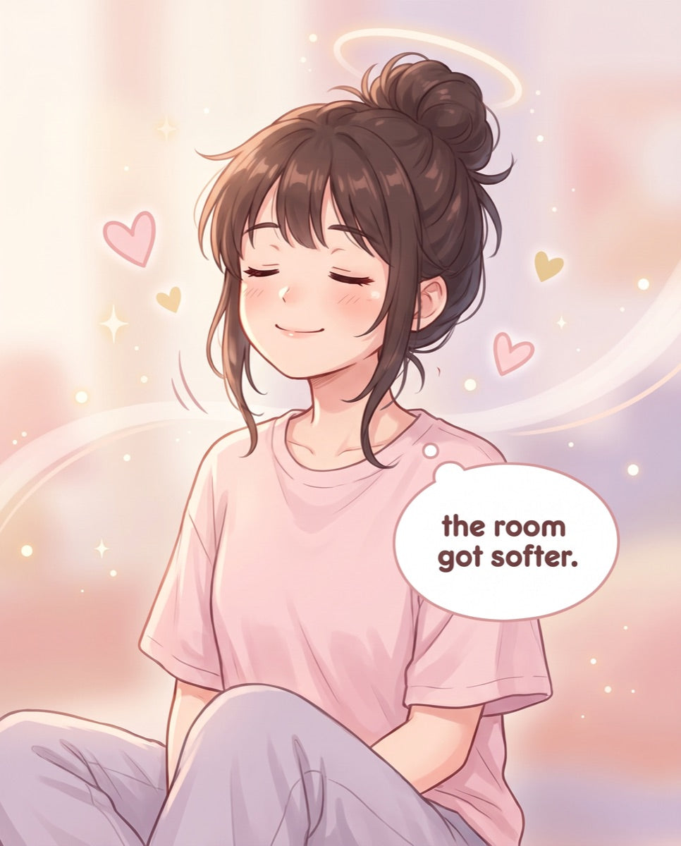 the room got softer.
